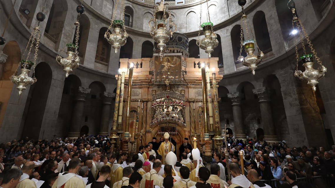 Catholics and Protestants mark Easter on Sunday, while eastern Orthodox Christians celebrated Palm Sunday. (AFP)