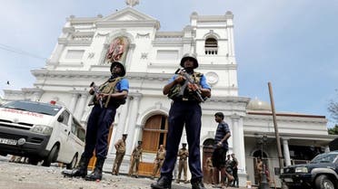 موقع أحد التفجيرات الإرهابية في سريلانكا