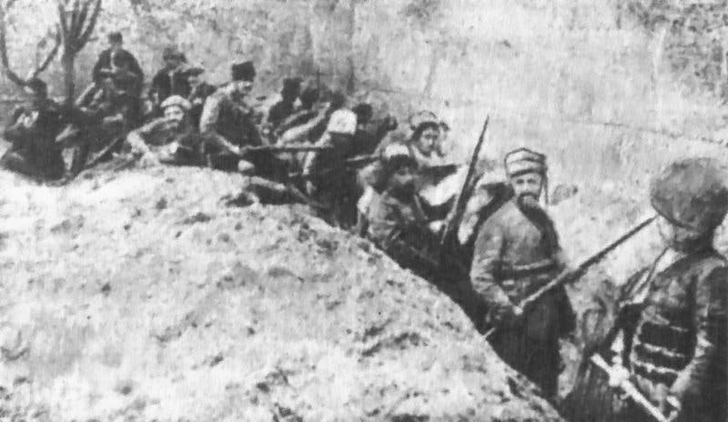 صورة لعدد من المقاومين الأرمن الذين حاولوا التصدي للجيش العثماني أثناء سعيه لإقتحام احدى قراهم