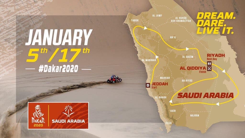 مسار رالي داكار 2020 في السعودية