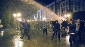 Moroccan police use water cannon to disperse protesting teachers 