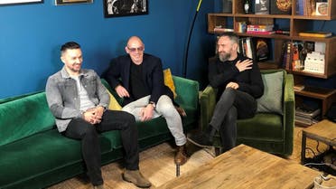 Members of The Cranberries, bassist Mike Hogan, drummer Fergal Lawler and guitarist Noel Hogan speak to Reuters during an interview in London. (Reuters)
