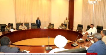 Screengrab of the meeting between Sudan Transitional Military Council and protest leaders on Saturday April 27, 2019. (Screengrab)
