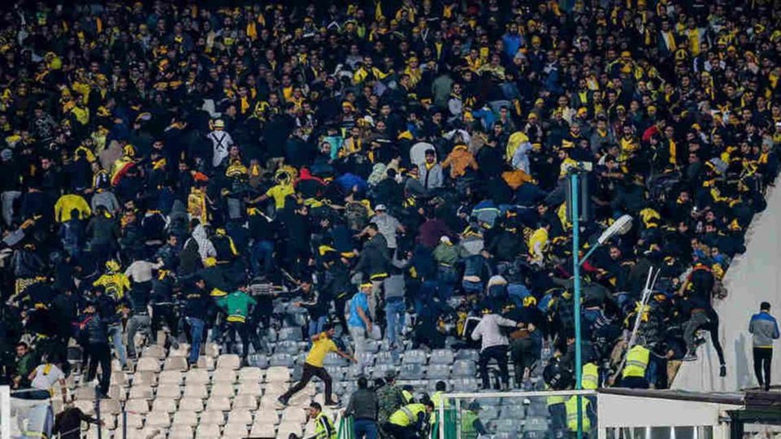 Iran football march become a field of war