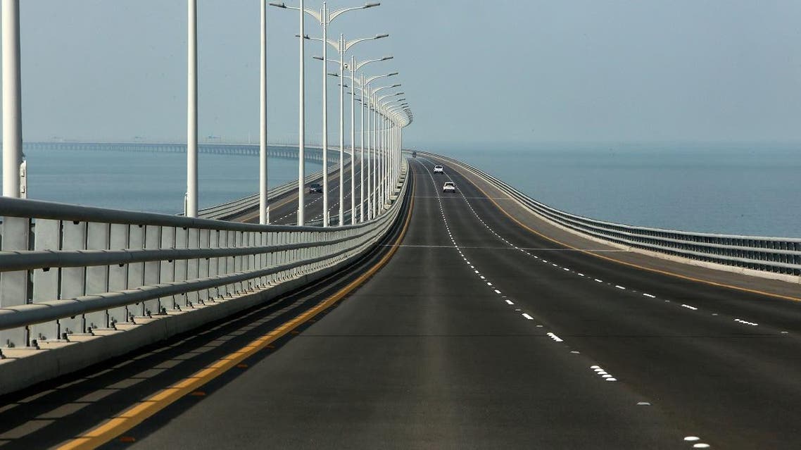 A view of the Sheikh Jaber causeway in Kuwait City on May 1, 2019. (AFP)