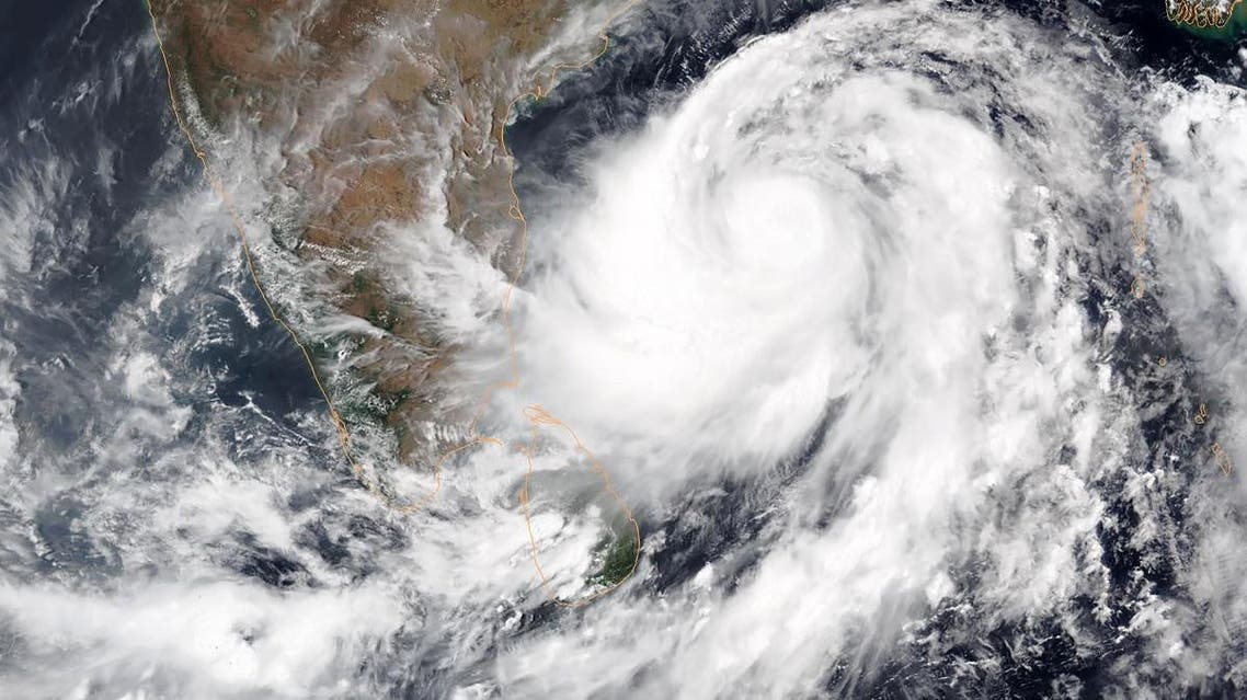 This satellite image shows Tropical Cyclone Fani intensifying in the Bay of Bengal- India. (AFP)