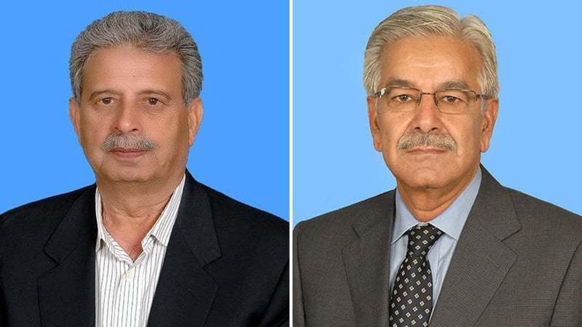 Shehbaz Sharif and Rana Tanveer Hussain