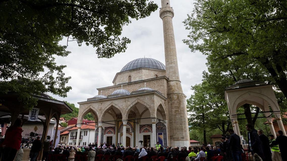 A view of the renewed Aladza Mosque that was demolished at the beginning of the Bosnian war in Foca, Bosnia and Herzegovina, May 4, 2019. (Reuters)