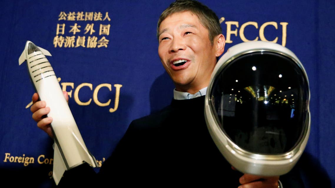 Japanese billionaire Yusaku Maezawa قطب الموضة الياباني يوساكو مايزاوا