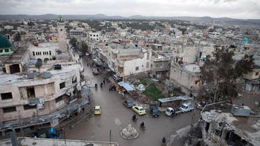 A view of the center of the northern town of Kafranbel, in the northwestern province of Idlib. (File photo: AFP)