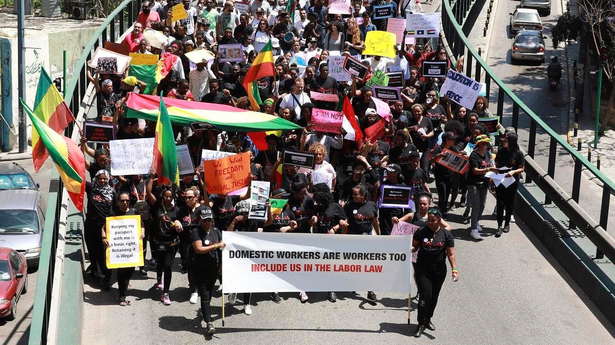 Foreign Domestic Workers In Lebanon Protest Abuses