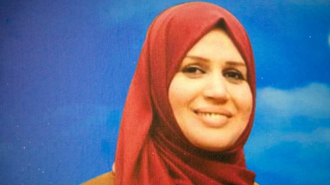 Aisha Rabi was killed after a stone smashed through the windshield of the car she was traveling in with her husband and nine-year-old daughter on October 12, 2019. (AFP)