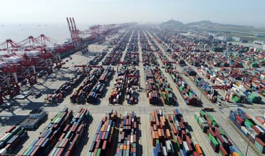 A container dock of Yangshan Port in Shanghai, east China. (File photo: AP)