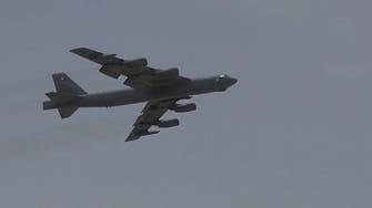 US F-15, F-35, and B-52 bombers take off to patrol Arabian Gulf skies