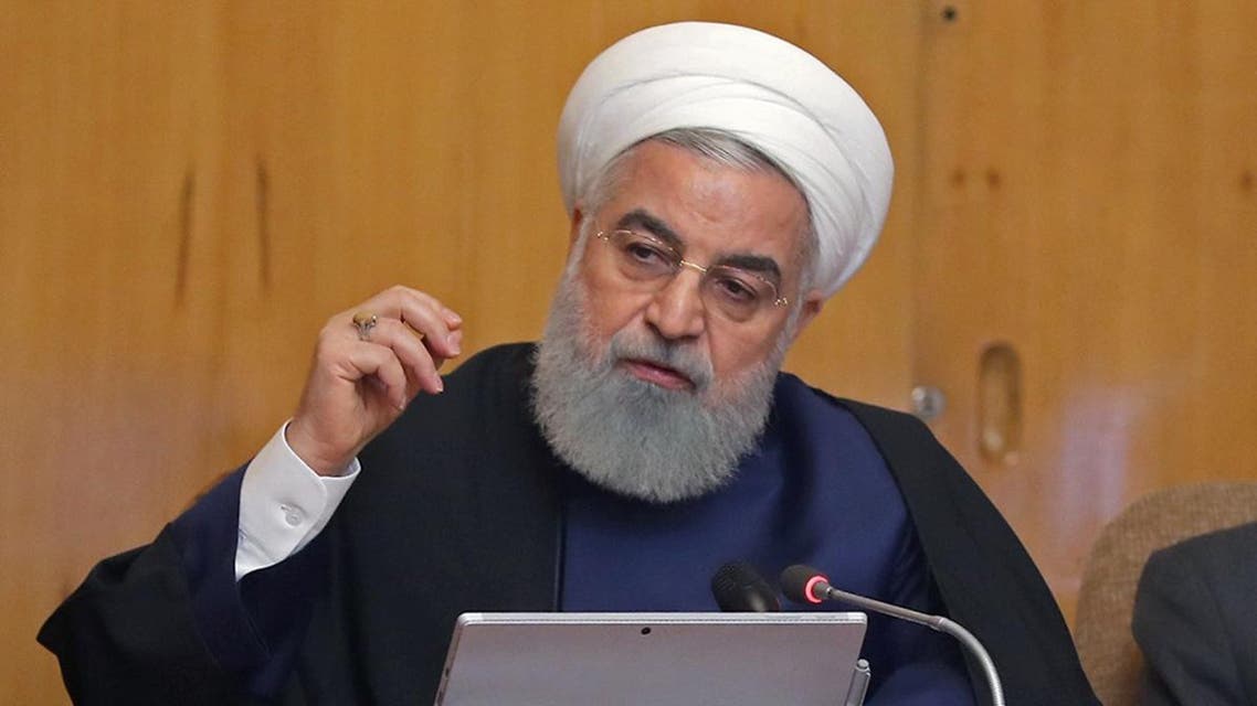 President Hassan Rouhani speaking during a cabinet meeting in the capital Tehran on May 8, 2019. (AFP)
