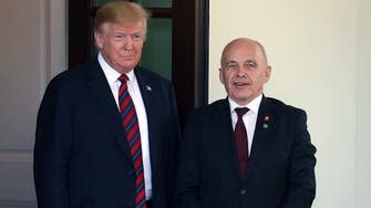 Trump meets with Swiss president whose country represents US interests in Iran