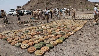 Saudi project clears 1,024 Houthi mines, explosive devices in Yemen