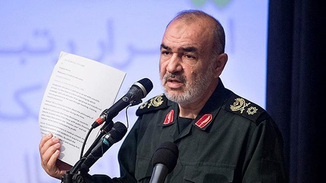 Hossein Salami speaks in a meeting in Tehran, Iran. (AP)