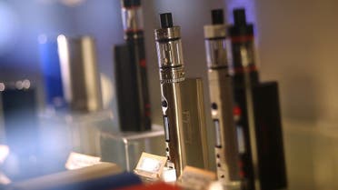  E-cigarettes are displayed at Gone With the Smoke Vapor Lounge on May 5, 2016 in San Francisco, California. (AFP)