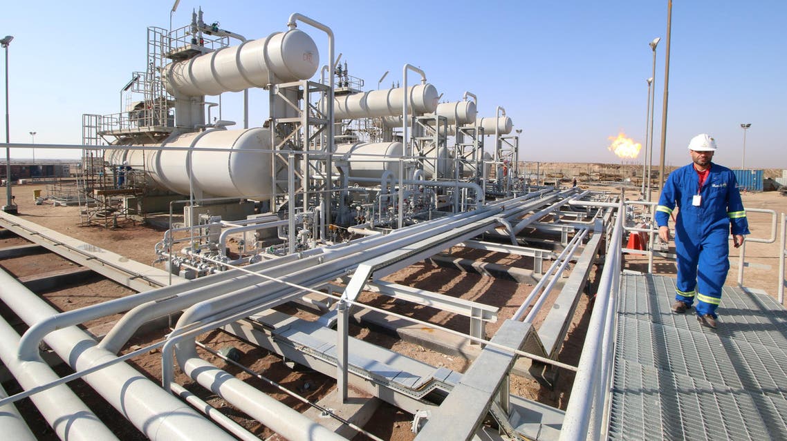 A worker in an oil field in Basra. (Reuters)