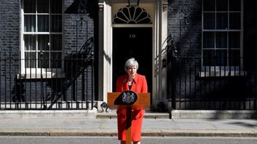 British Prime Minister Theresa May delivers a statement in London, Britain, May 24, 2019. (Reuters)