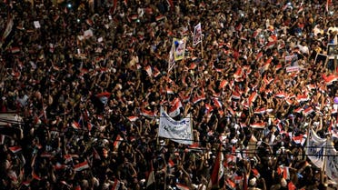 Supporters of Iraqi Shi'ite cleric Moqtada al-Sadr gather during a protest calling for neutrality during the ongoing tensions between neighbouring Iran and the USA, in Baghdad. (Reuters)