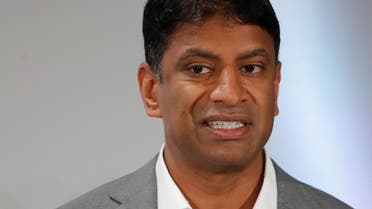 CEO Vas Narasimhan of Swiss drugmaker Novartis addresses the company’s annual news conference in Basel, Switzerland January 30, 2019. (Reuters)