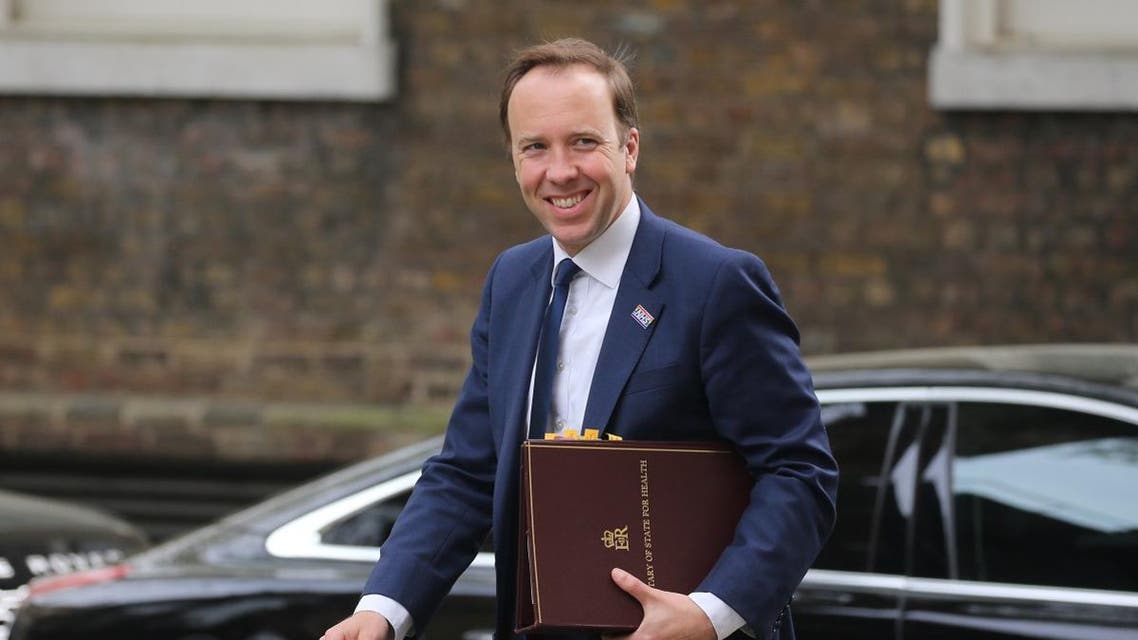 Britain's Health and Social Care Secretary Matt Hancock arrives at 10 Downing Street to attend a Cabinet meeting in London on April 23, 2019. Isabel Infantes / AFP