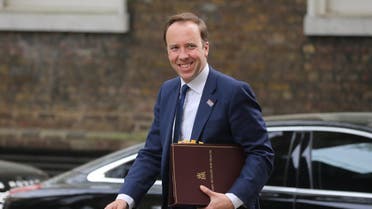 Britain's Health and Social Care Secretary Matt Hancock arrives at 10 Downing Street to attend a Cabinet meeting in London on April 23, 2019. Isabel Infantes / AFP
