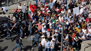 Lebanon budget protests May 2019 (AP)