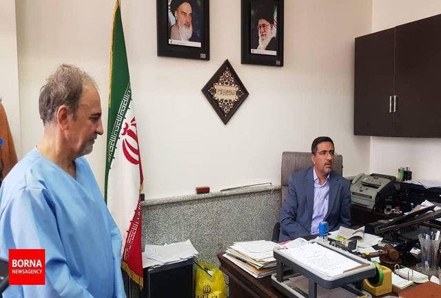نجفی در دادسرا با لباس زندان