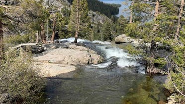 This Friday, May 31, 2019, photo released by the North Tahoe Fire Protection District shows the Eagle Falls at Emerald Bay State Park in South Lake Tahoe, Calif. (AP)