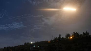 File photo of missiles flying into the sky near international airport, in Damascus, Syria. (AP)