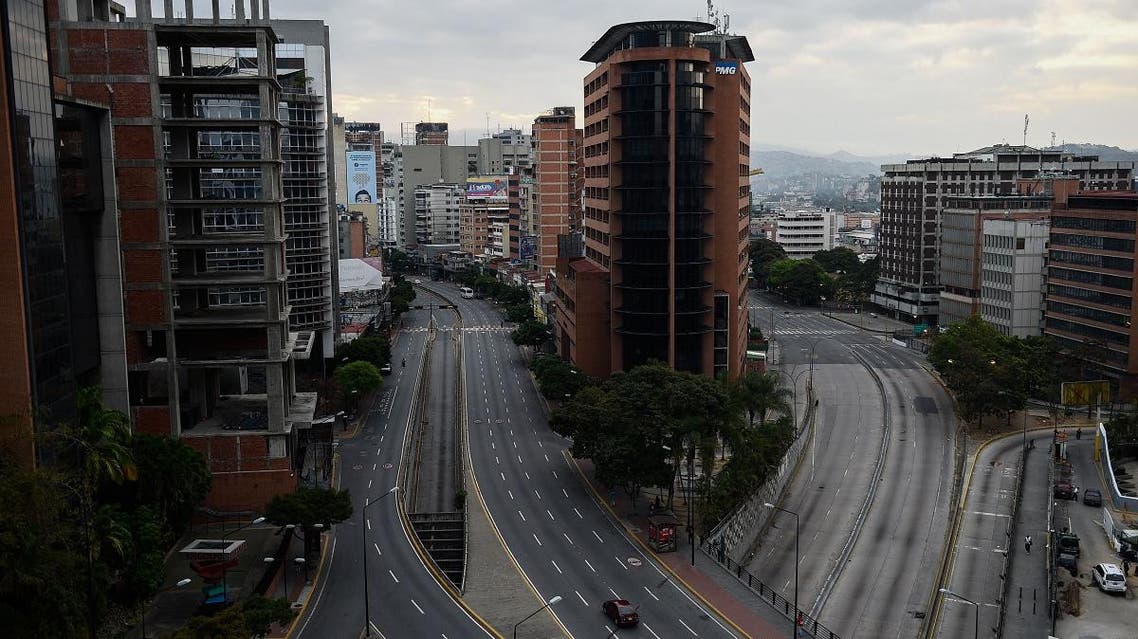View of the Libertador Avenue at Chacao neighborhood in Caracas on March 9, 2019. (AFP)