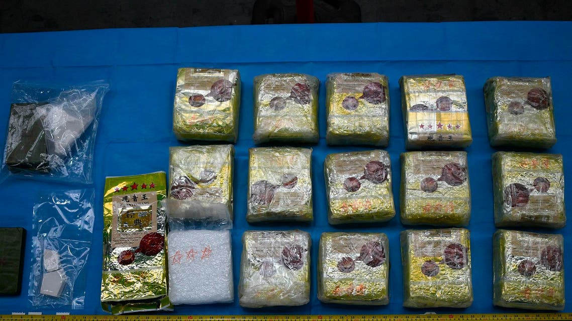 This image released on Friday, June 7, 2019 by Australian Federal Police, shows methamphetamine seized by Australian Border Force. (AP)