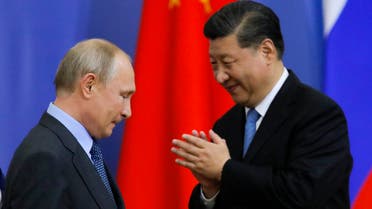 بوتين والرئيس الصيني شي جين بينغ