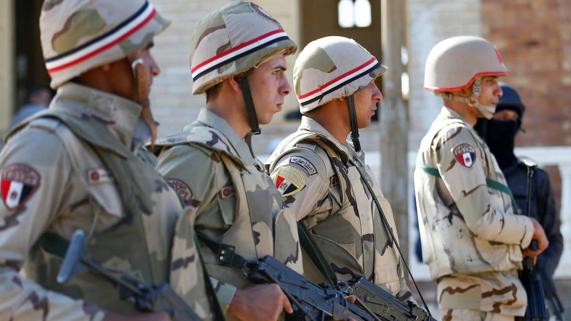 نیروهای ارتش مصر در صحرای سینا