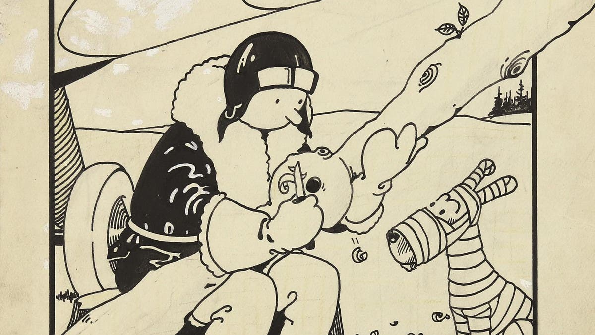 An early 'Tintin' cover sells at auction for $ million | Al Arabiya  English
