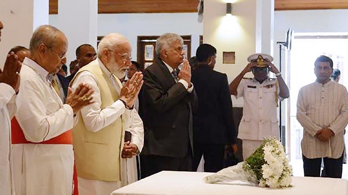 India's Modi visits Sri Lanka AFP