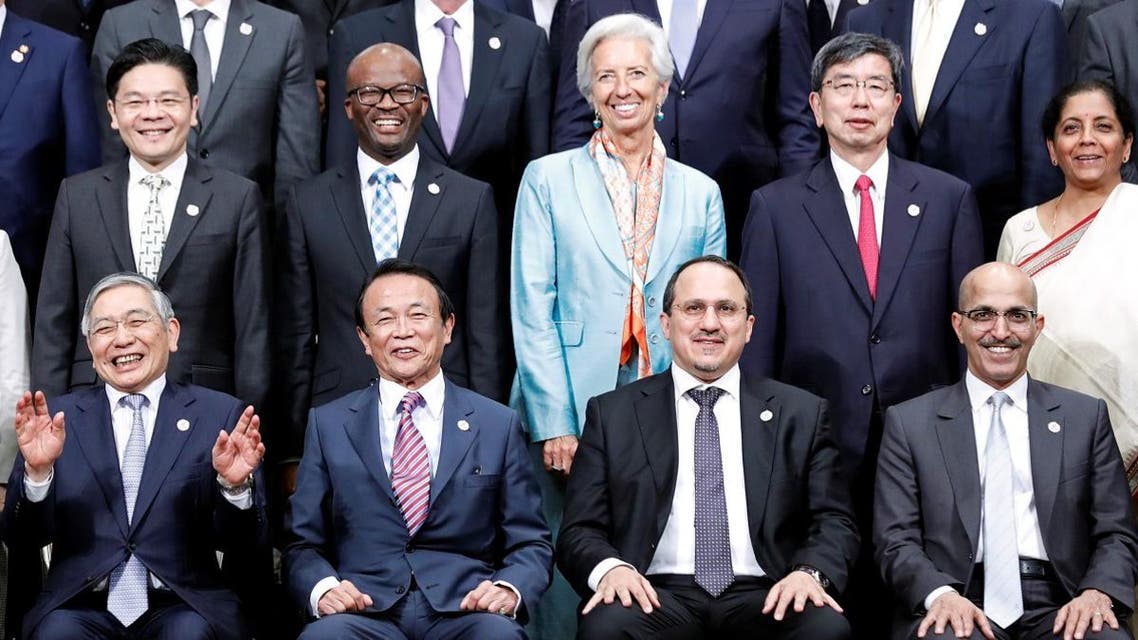 A group photo of the G20 Finance Ministers and Central Bank Governors Meeting in Fukuoka, Japan, on June 9, 2019. (Reuters)