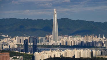 general view of the Seoul city skyline and landmark Lotte tower - South Korea AFP