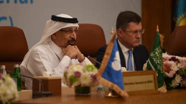 Saudi Arabian Energy Minister Khalid al-Falih and Russian Energy Minister Alexander Novak. (File photo: AFP)