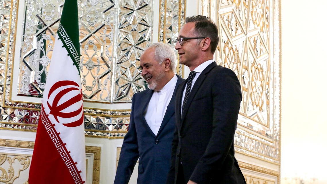 German FMHeiko Maas held talks with his Iranian counterpart Javad Zarif on the future of the 2015 nuclear deal. (AFP)