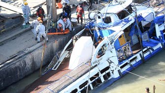 Hungary police lift capsized tourist boat from river