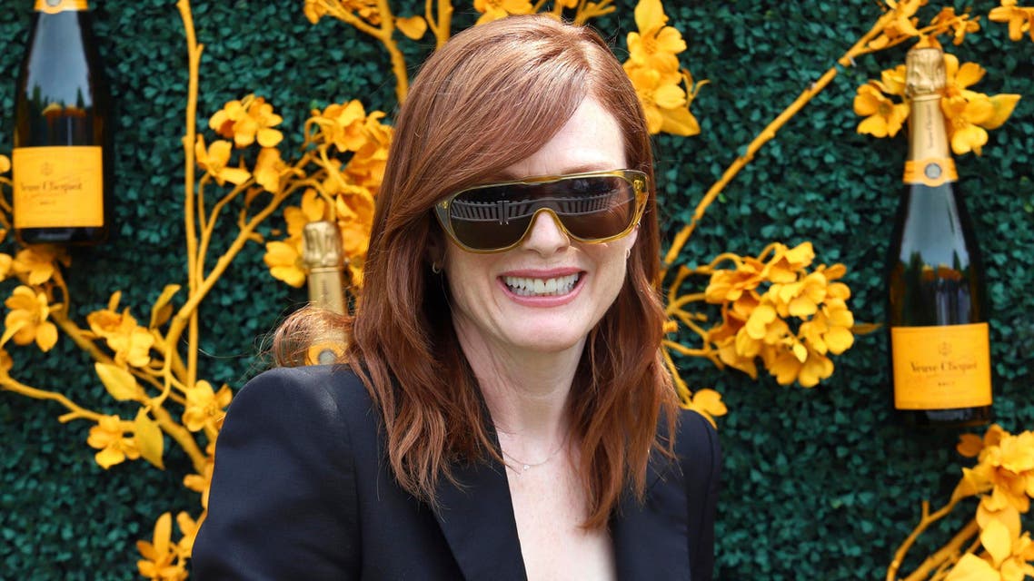 Julianne Moore attends the 12th annual Veuve Clicquot Polo Classic at Liberty State Park in New Jersey on June 1, 2019. (AP)