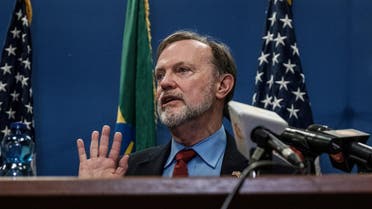 Assistant Secretary of State for African Affairs Tibor Nagy speaks during a press conference at the US Embassy in Addis Ababa, on November 30, 2018. (AFP)
