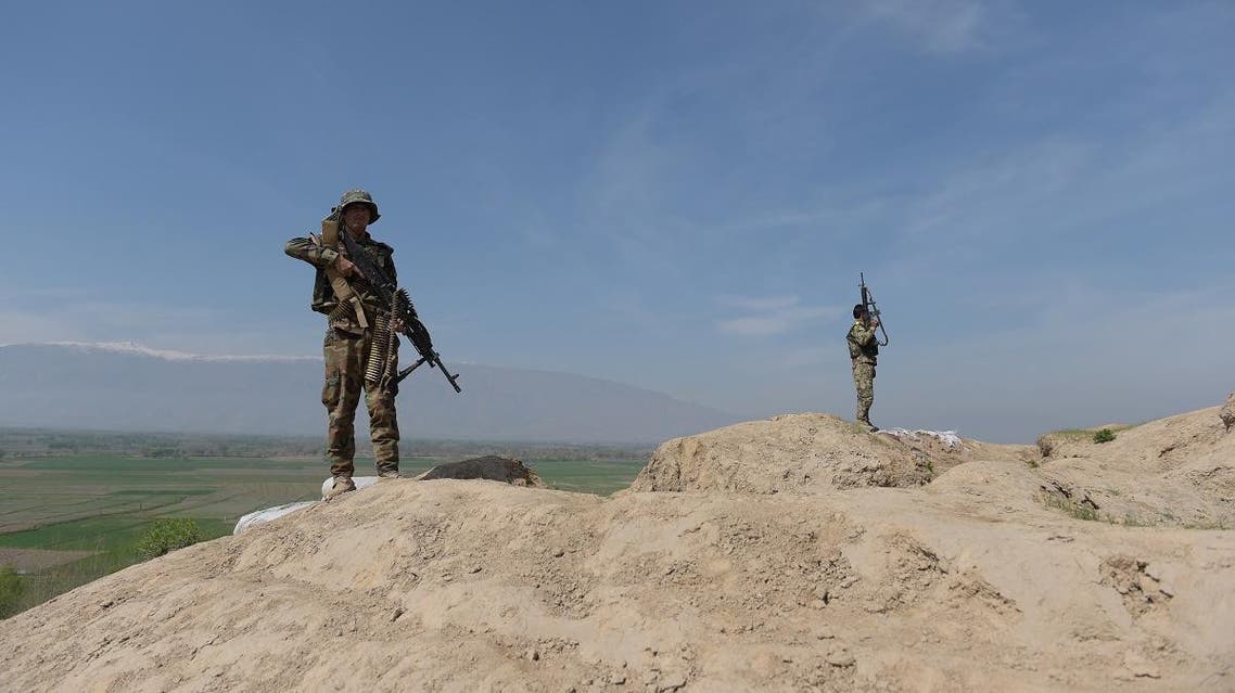 File photo of Afghani soldiers keeping watch in an area in Baghlan province. (File photo: AFP)