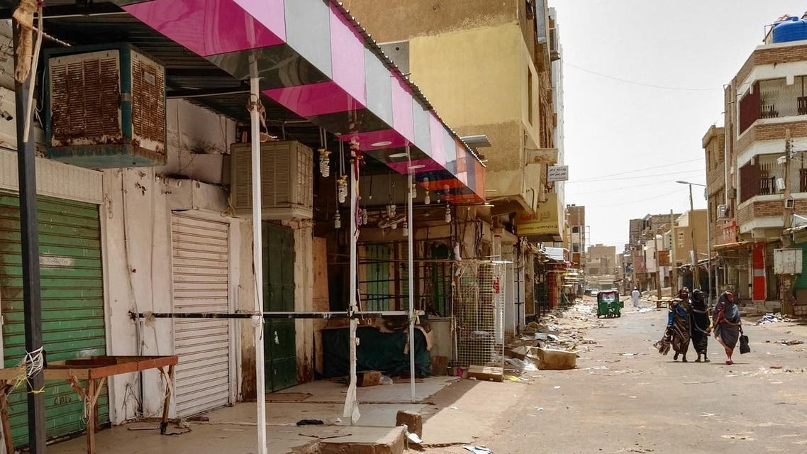 Closed shops in Sudan AFP