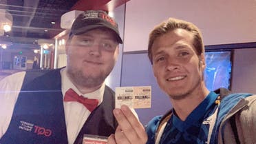 A Marvel fan in the United States is doing his part to help “Avengers: Endgame” become the highest grossing movie in history -- he’s seen the superhero blockbuster a whopping 112 times. (Twitter)