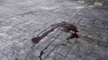 View of bloodstain at the site where Mexican journalist Francisco Romero was murdered in Playa del Carmen, Quintana Roo state on May 16, 2019. (File photo: AFP)
